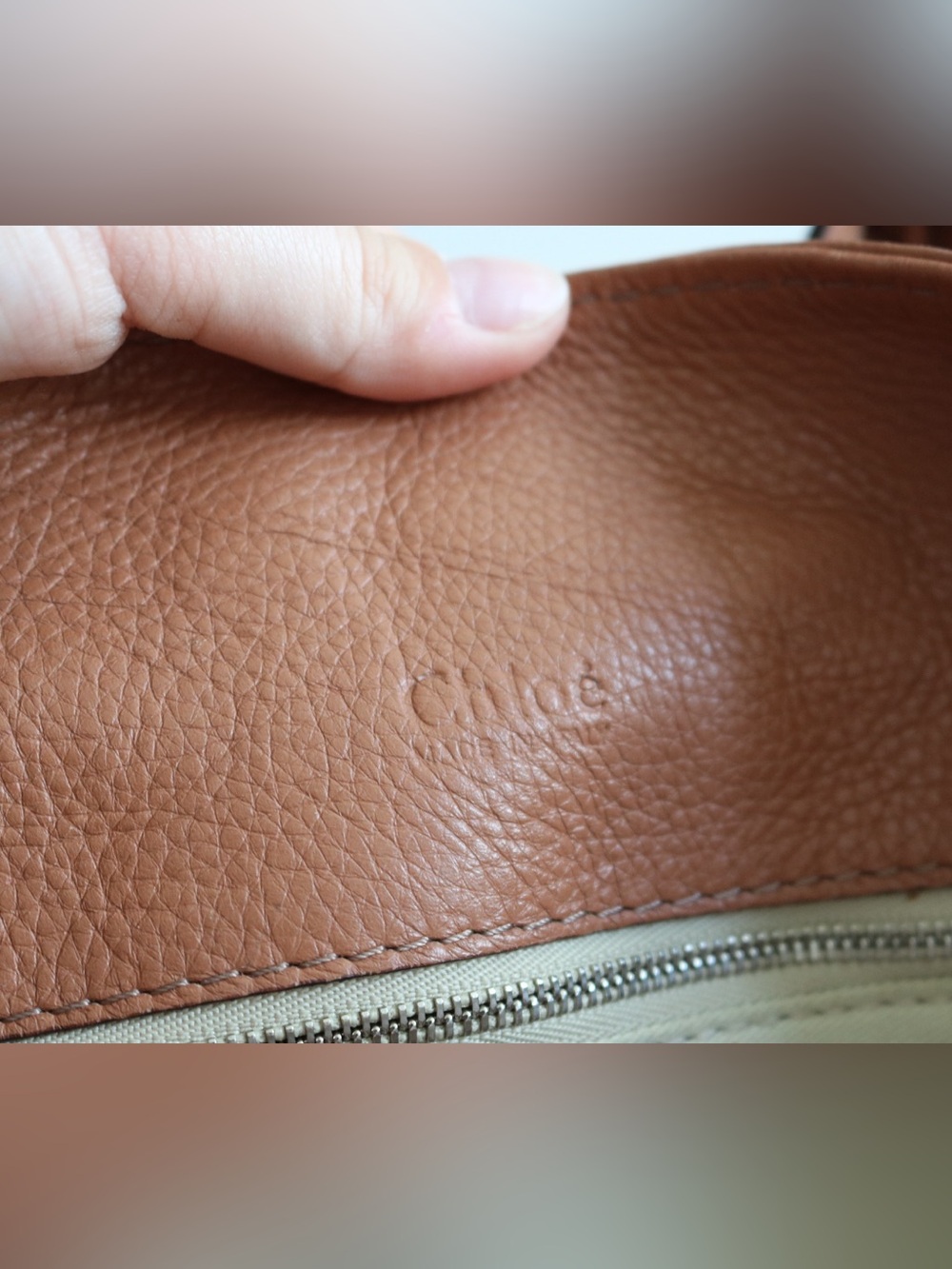 Chloe Paddington Tote Bag Light Brown Leather - Picture 10 of 15